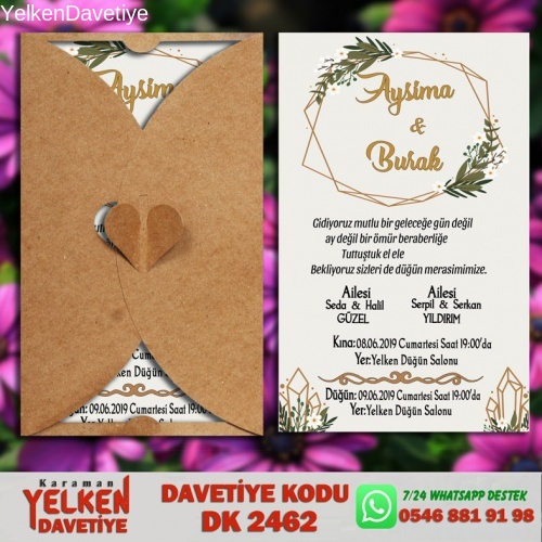 1000 Adet Kalpli Dikey Kraft Zarf Modeller