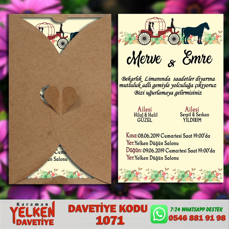 1071 Kalpli Dikey Kraft Zarf - KD1071 - Görsel 1