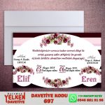 Beyaz Zarflı Davetiye - 697