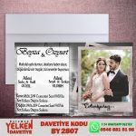 Beyaz Zarflı Davetiye - BY2807
