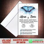 Beyaz Zarflı Davetiye - BY2878