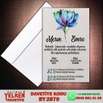 Beyaz Zarflı Davetiye - BY2879