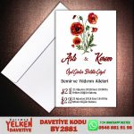 Beyaz Zarflı Davetiye - BY2881