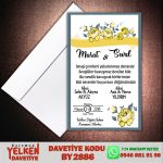 Beyaz Zarflı Davetiye - BY2886