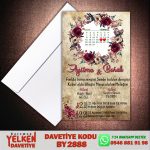 Beyaz Zarflı Davetiye - BY2888