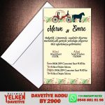 Beyaz Zarflı Davetiye - BY2900