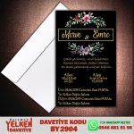 Beyaz Zarflı Davetiye - BY2904