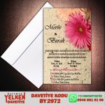 Beyaz Zarflı Davetiye - BY2972