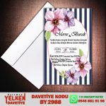 Beyaz Zarflı Davetiye - BY2988