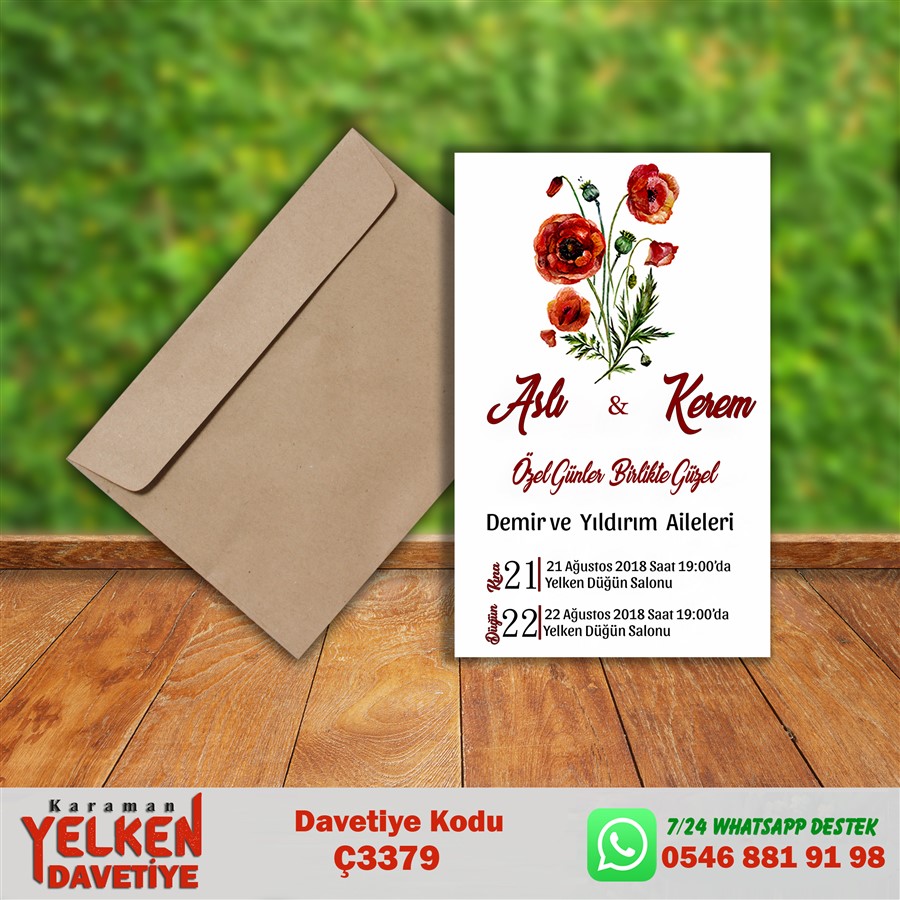 Ç 3379 Çaycuma Zarflı - Ç3379 - Görsel 1