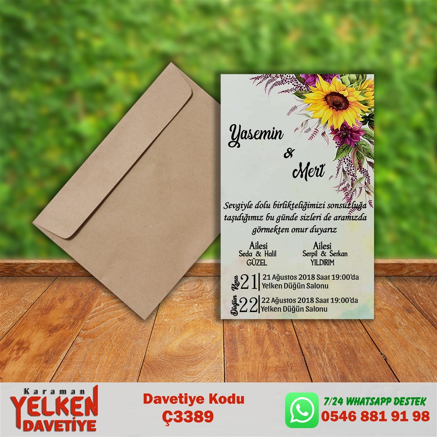 Ç 3389 Çaycuma Zarflı - Ç3389 - Görsel 1