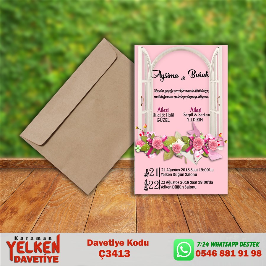 Ç 3413 Çaycuma Zarflı - Ç3413 - Görsel 1