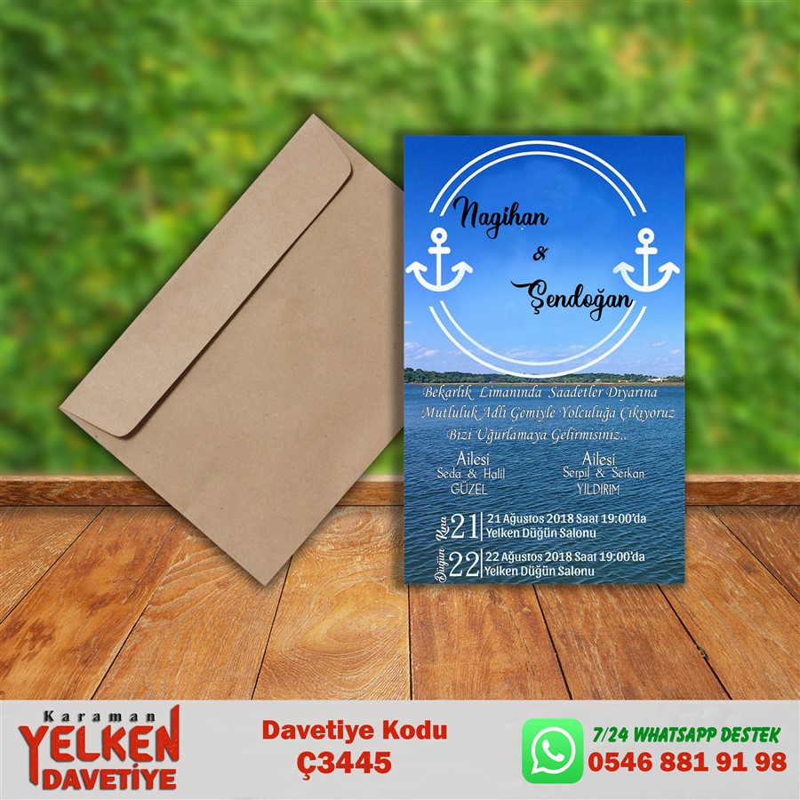 Ç 3445 Çaycuma Zarflı - Ç3445 - Görsel 1