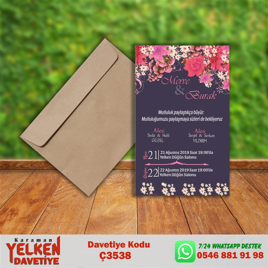 Ç 3538 Çaycuma Zarflı - Ç3538 - Görsel 1