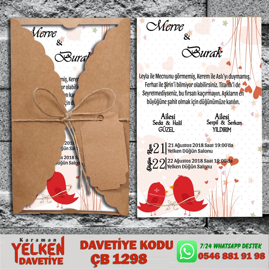 ÇB 1298 Burgu Kraft - ÇB1298 - Görsel 1