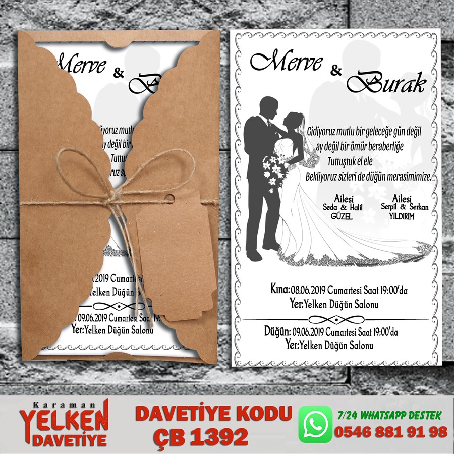 ÇB 1392 Burgu Kraft - ÇB1392 - Görsel 1