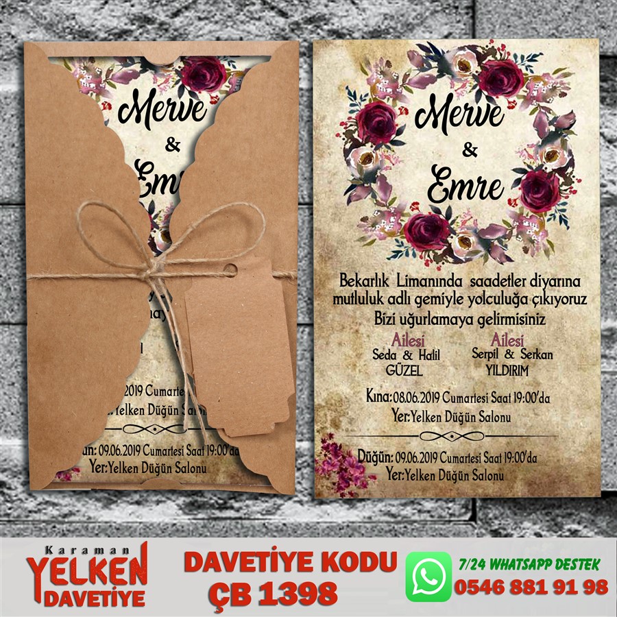 ÇB 1398 Burgu Kraft - ÇB1398 - Görsel 1