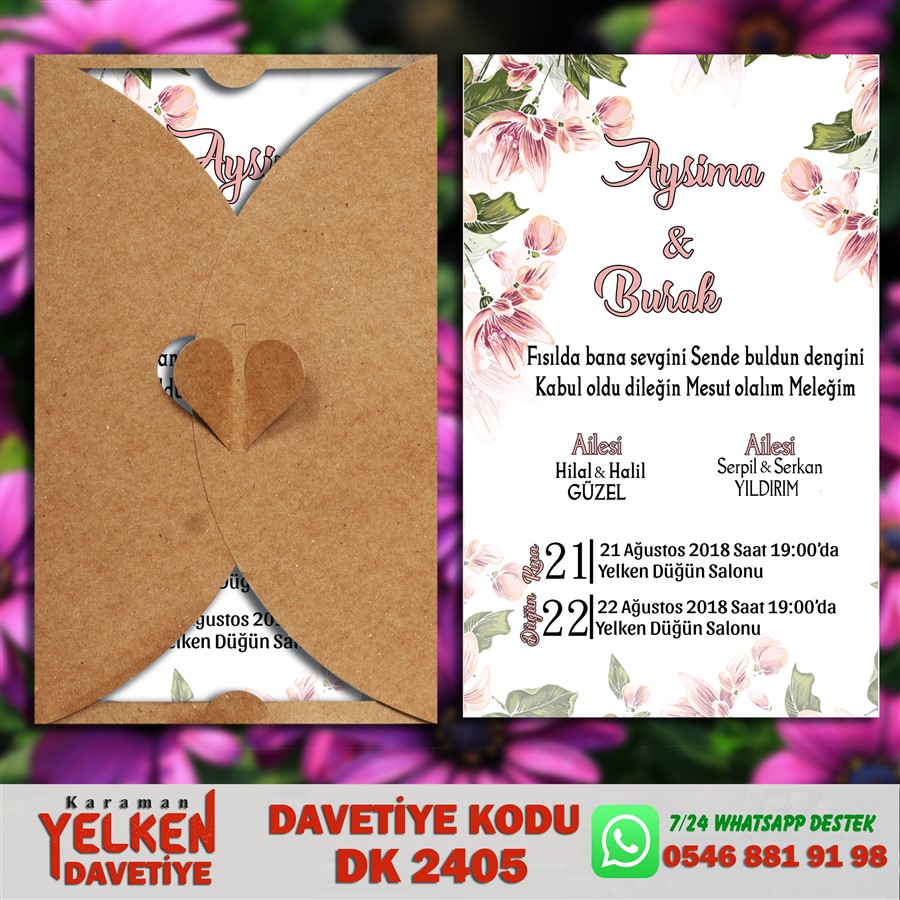 DK 2405 Kelebek Kraft - DK2405 - Görsel 1