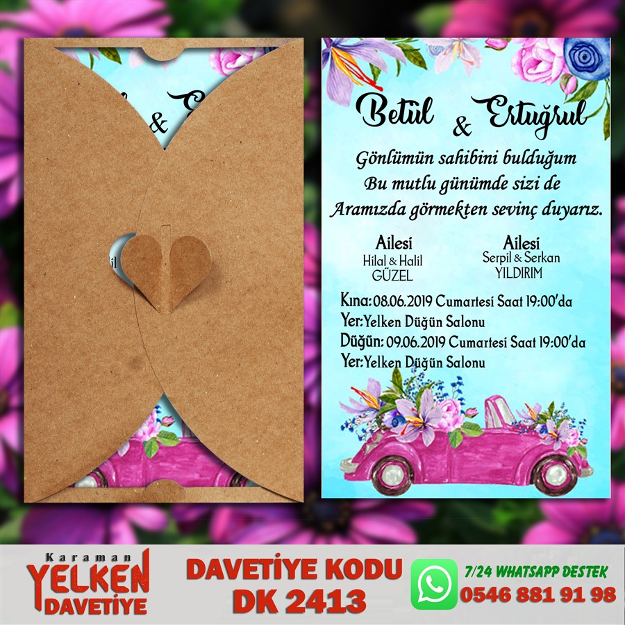 DK 2413 Kelebek Kraft - DK2413 - Görsel 1