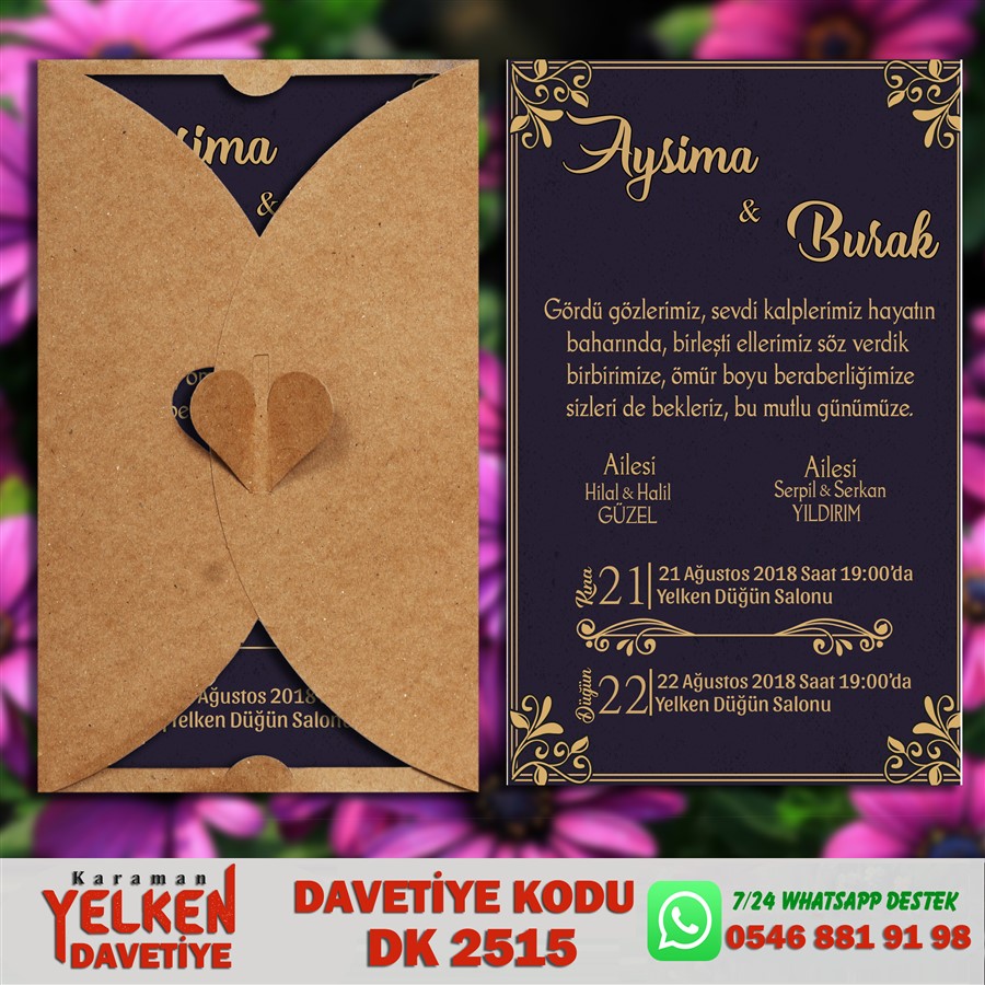 DK 2515 Kelebek Kraft - DK2515 - Görsel 1
