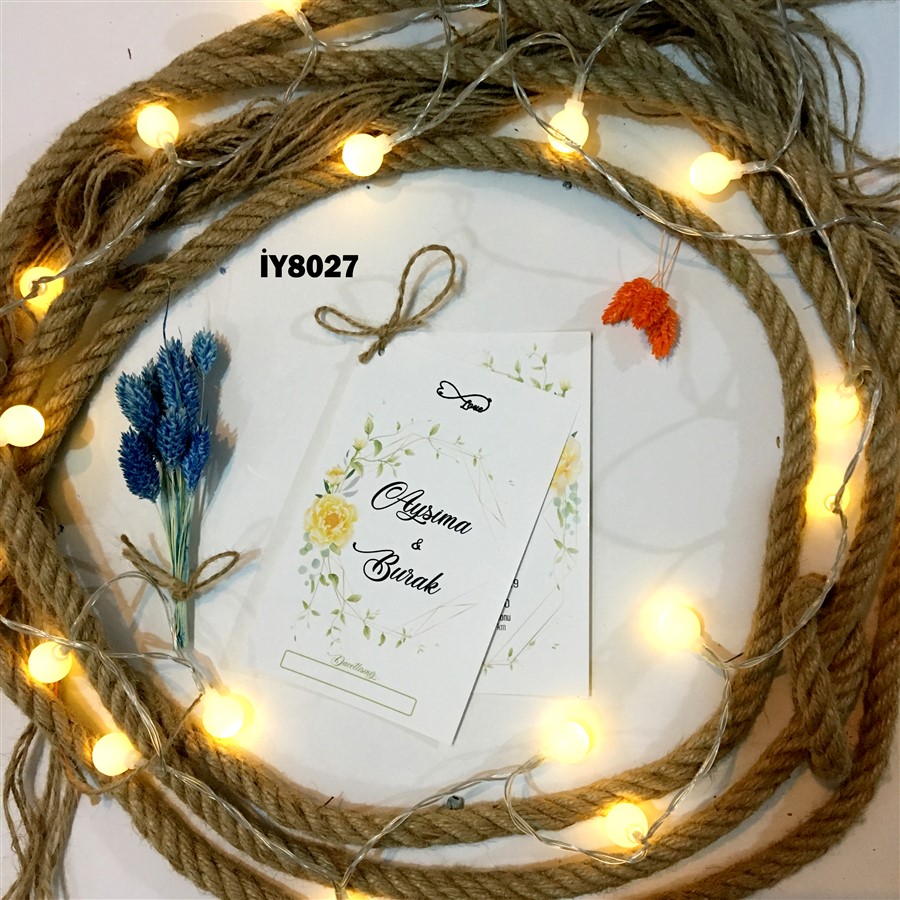 İY8027 İkili Davetiye - IY8027 - Görsel 1