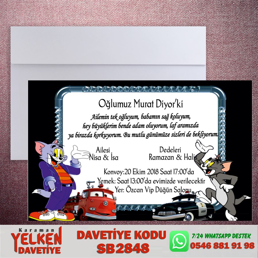 SB2848 Beyaz Zarflı Sünnet - SB2848 - Görsel 1