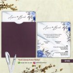 Mor Kare Zarflı - 9149